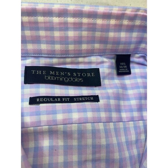 The Men's Store at Bloomingdale's Regular Fit Dress Shirt Lilac 15 1/2, 34-35 - Picture 12 of 12
